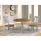 International Concepts Round 42 in Dual Drop Leaf Table, 2 San Remo Side Chairs, Hickory/Stone, 42 W, 42 L, 29.5 in H, Wood K41-42DP-C10P - alternate 5